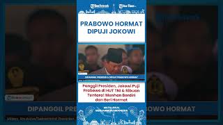 SHORT Kinerjanya Sebagai Menhan Dipujii Presiden Jokowi Prabowo Beri Hormat Dipanggil Presiden [upl. by Shinberg]