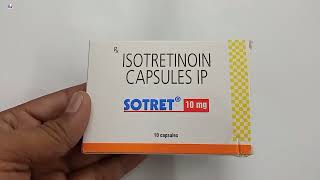 Sotret 10 mg Capsule  isotretinoin 10 mg Capsule ip uses  Sotret 10 mg Capsule uses Dose Hindi [upl. by Eelarol945]