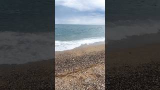 Badalona Beach  Heavy Sea Waves [upl. by Sand]