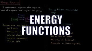 Computational Chemistry 21  Energy Functions [upl. by Airdni]