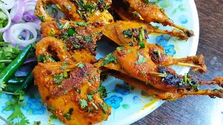 Roasted Teetar and Batair recipe  Quail Fry [upl. by Ellenyl]