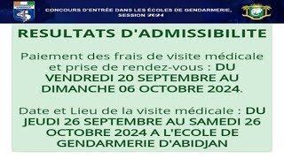 Concours De Gendarmerie 2024  Que Faire Après Les Résultats De Présélection   Visite Médicale [upl. by Hooker679]