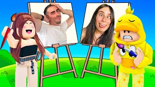 MELINA vs PATO en SPEED DRAW ROBLOX Vida Real [upl. by Dinsdale]