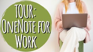 Tour of My OneNote Setup For Work  Functional Digital Planning [upl. by Enel]