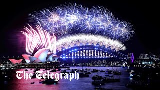 Sydney fireworks 2024 Watch Australia ring in the New Year [upl. by Aihsem]