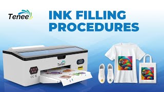 A3 L1800 DTF PRINTER VIDEO TUTORIALS  INK FILLING PROCEDURES [upl. by Lehcsreh868]