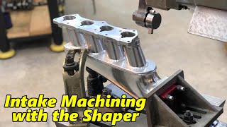 Machining an Intake Manifold in the GampE Shaper [upl. by Aivizt141]