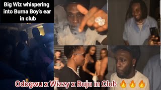 Davido in tears as Burna Boy and Wizkid link up in London night club while ignoring Him [upl. by Blase]