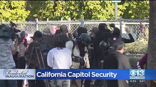 Group Of Antifa Protesters Stopped After Getting Through Barrier At State Capitol [upl. by Anikat]