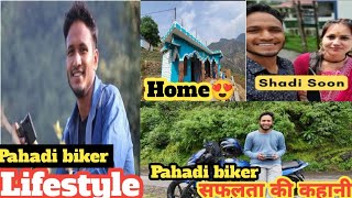 PahadiBiker Lifestyle 2024 Biography Wife Income Family House And MarriagePahadi biker 😍 [upl. by Tiffanie]