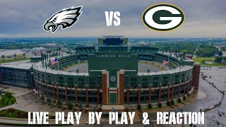 Packers vs Eagles Live Play by Play amp Reaction [upl. by Scharf298]