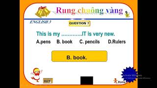 ENGLISH 3 RUNG CHUÔNG VÀNG  PHẦN 1 [upl. by Nitnilc55]