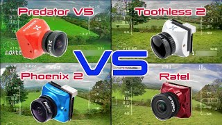 Current Favourite FPV Cameras Comparison  Foxeer Predator v5Toothless 2RunCam Phoenix 2Ratel [upl. by Flanna]