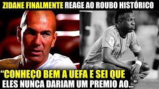 🚨 OLHA A IMPRESSIONANTE REAÇÃO DO ZIDANE ao ROUBO HISTÓRICO DA BOLA DE OURO [upl. by Robenia]