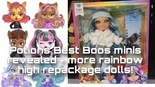 MONSTER HIGH NEWS Best Boos Potions Mini 2 packs revealed  Rainbow High repackage dolls found [upl. by Saunders566]