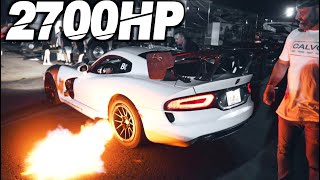 2700HP Turbo Vipers BEAT EVERYONE  NEW RWD KING 2200HP AWD VS RWD Battle [upl. by Zevahc]