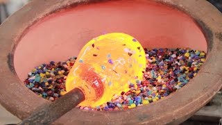 The Amazing Birth Of A Hand Blown Glass Pitcher [upl. by Netty391]