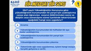 Bir Mevzuat Bir Soru [upl. by Poulter]