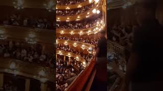 Cánticos y hasta quotLa marcha peronistaquot contra Milei en el Teatro Colón [upl. by Ilke45]