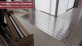 Retrofitting Under Floor Heating with Wunda Rapid Response UFH® [upl. by Hartley]