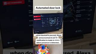 Automated Door Lock Home Assistant NodeRed ring LGTV Zigbee motion sensor and a Yale Conexis [upl. by Odlabu]