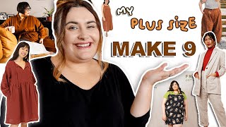 MY MAKE 9 SEWING CHALLENGE amp FABRICS FOR 2022 \\ PLUS SIZE amp BEGINNER 🌼 [upl. by Sulamith]