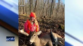 6yearold Wisconsin hunter bags her first buck [upl. by Nyleaj45]