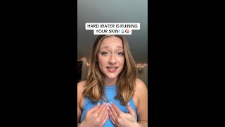 🚨 PSA Hard water is RUINING your hair amp skin shorts hardwater filter [upl. by Nordna850]