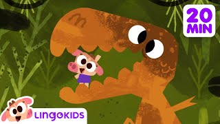 BABY BOT knows DINOSAURS 🦖  More Cartoons for Kids  Lingokids [upl. by Aaronson]