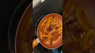 Frying Homegrown Sweet Plantains shorts plantains backyardgardening [upl. by Traweek]