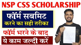 nsp central sector scholarship form 202324 final submit kaise kare फॉर्म भरने के बाद क्या करे जाने [upl. by Moshell]