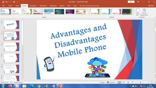 Make a PowerPoint Presentation On Advantages And Disadvantages Of Mobile Phone [upl. by Jessen422]