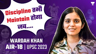 Wardah Khan AIR 18 UPSC 2023  IAS Topper Interview  2nd Attempt  UPSC Result Reaction [upl. by Tait]