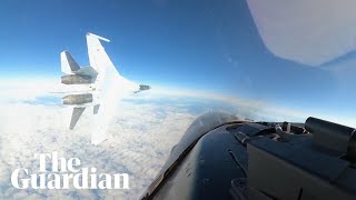 US military releases footage showing Russia fighter jet in unsafe manoeuvre near Alaska [upl. by Theda]