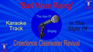 quotBad Moon Risingquot  Karaoke Track  In The Style Of  Creedence Clearwater Revival [upl. by Chirlin]