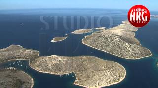 NATIONAL PARK KORNATI  AERIAL FOOTAGE [upl. by Refinneg]