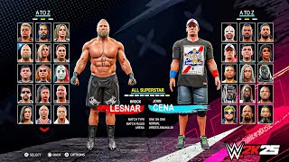 WWE 2K25 Main Menu Roster amp Gameplay Notion [upl. by Reis423]