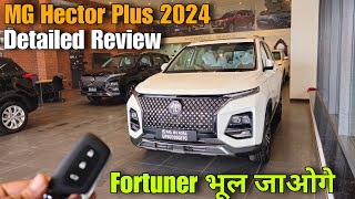 New MG Hector Plus 7 Seater Facelift 2024  Detailed Review [upl. by Kare225]