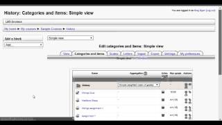 Moodle Gradebook Display letter grades [upl. by Eremaj]