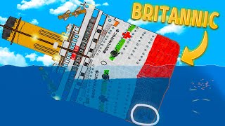 THE SINKING OF THE BRITANNIC MOCKERY OF THE SHIP  Floating Sandbox 🌊 [upl. by Nivra87]