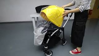 Bugaboo Bee Raincover Assembling Video [upl. by Hutchings594]