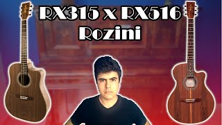 Comparativo Folk RX315 vs RX516 Flat Rozini [upl. by Maegan]