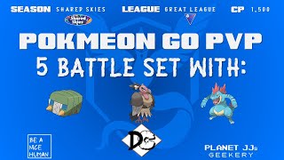 Pokémon GO PvP  Great League 5 Rounds Charjabug  Mandibuzz  Feraligatr Shadow [upl. by Eul]