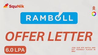 Ramboll Offer Letter R2R6 LPA  SquNik [upl. by Attirehs378]