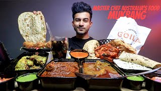 Saransh Goilas Famous Butter Chicken Sindhi Style Mutton Punjabi Tawa Chicken Rumali Roti MUKBANG [upl. by Lehcyar]