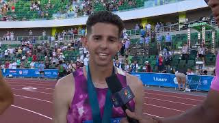 Postrace interview with the mens 10K crew for Paris  US Olympic Track amp Field Trials [upl. by Beniamino200]