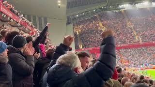 WE ARE THE COMEBACK KING  ALL GOALS AND ABSOLUTE AMAZING ANFIELD ATMOSPHERE  LIVERPOOL 41 LUTON [upl. by Etteiram]