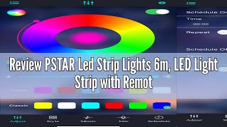 Review PSTAR Led Strip Lights 6m LED Light Strip with Remote and APP Control LED TV Backlights for [upl. by Clough358]