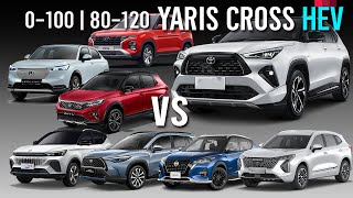 ซัดตึง อัตราเร่ง Toyota Yaris Cross vs KICKs  HRV WRV  Corolla Cross  MG VS  Creta  Jolion [upl. by Gusti]