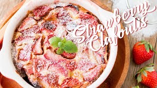 【食譜】草莓克拉芙緹 Strawberry Clafoutis Recipe [upl. by Celinka]